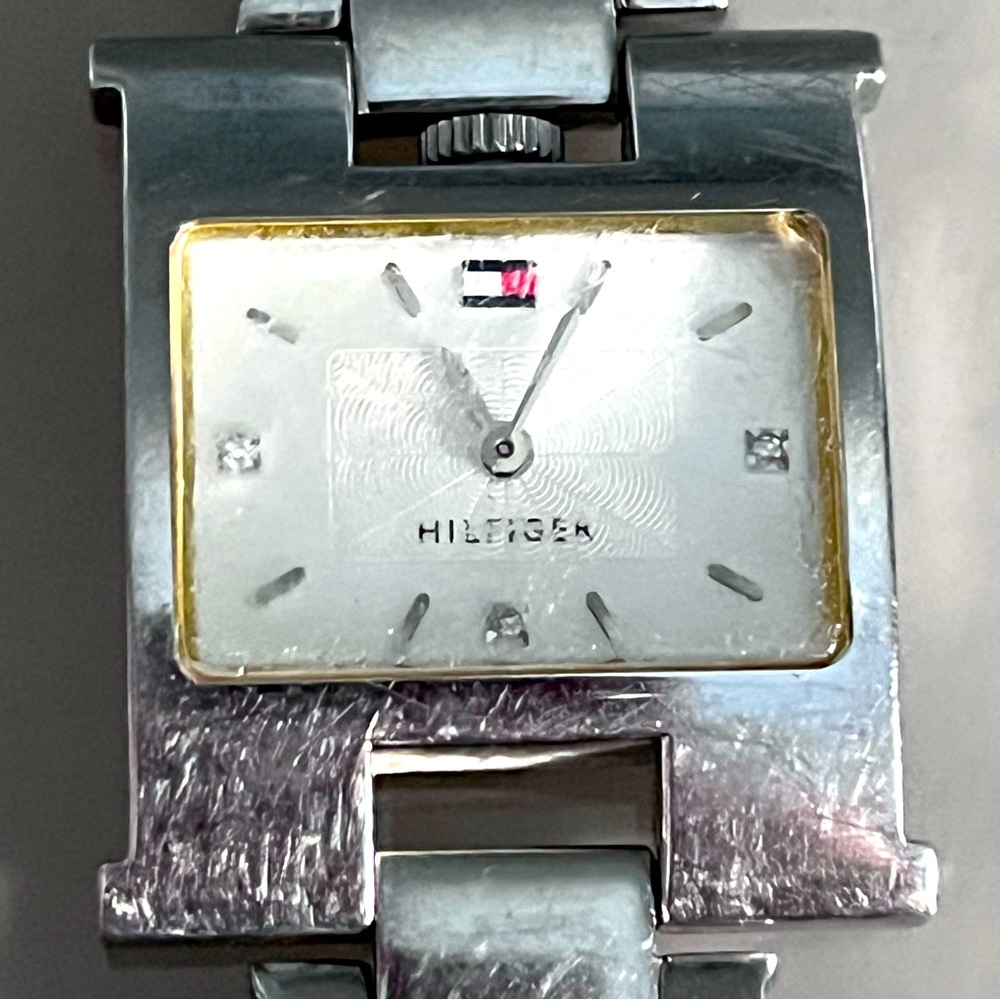 Tommy Hilfiger Ladies Silver Tone Link Watch